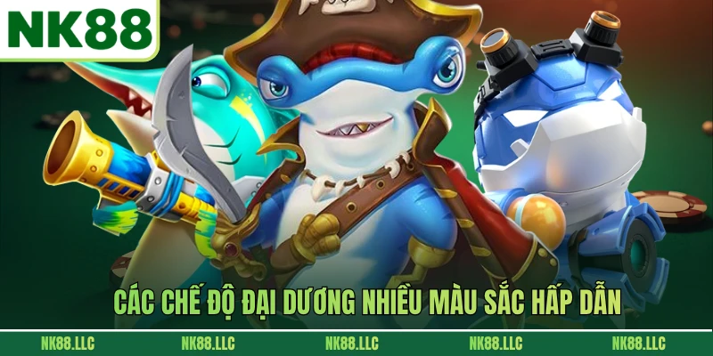 Các chế độ đại dương nhiều màu sắc hấp dẫn