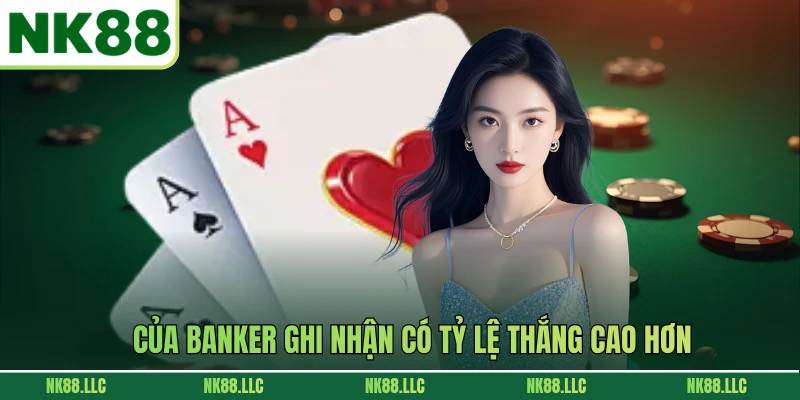Của Banker ghi nhận có tỷ lệ thắng cao hơn