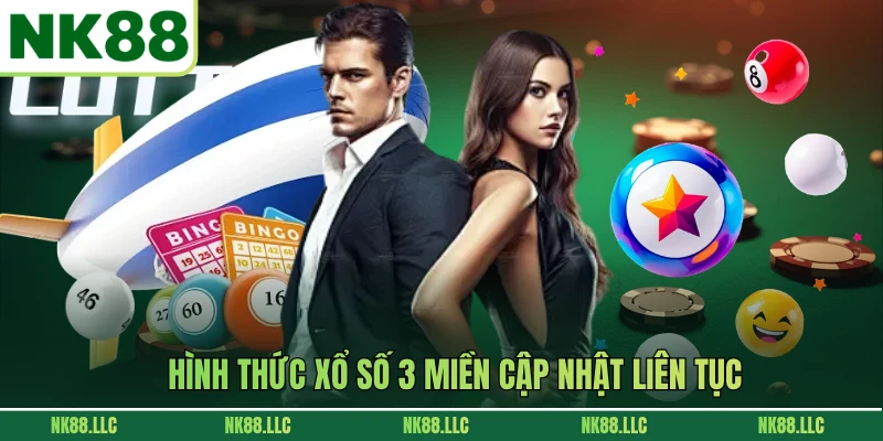 Hình thức xổ số 3 miền cập nhật liên tục