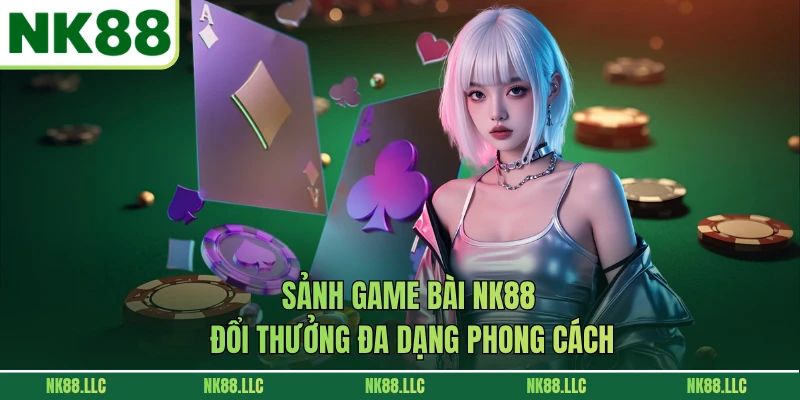 Sảnh game bài NK88 đổi thưởng đa dạng phong cách